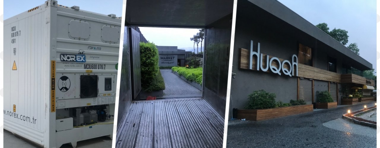 Huqqa Kuruçeşme Restaurant üç adet 20 lik Norex Mobil Soğuk Hava Deposu Kiraladı